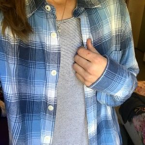 Aēropostale vintage blue flannel